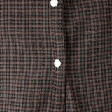Camicia a quadri in marrone Carrer - unisex 