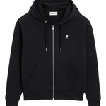 Felpa con zip Ami De Coeur in nero Ami paris - unisex 