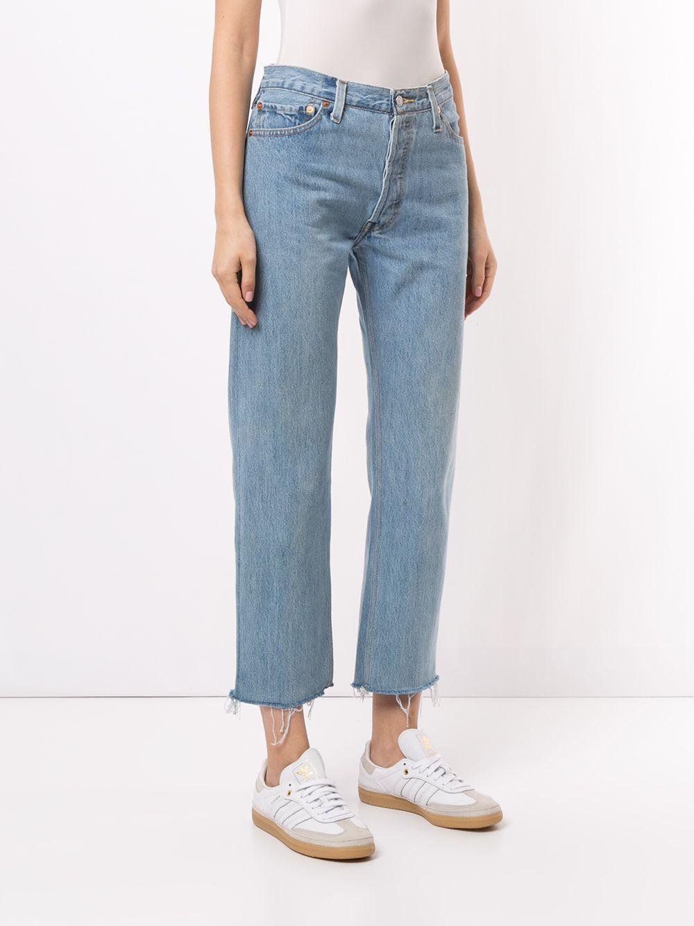 Jeans crop in azzurro Re/Done - donna 