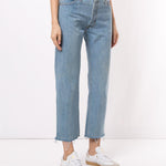 Jeans crop in azzurro Re/Done - donna 