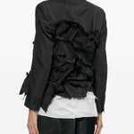 Giacca con ruches in nero Comme Des Garçons - donna 