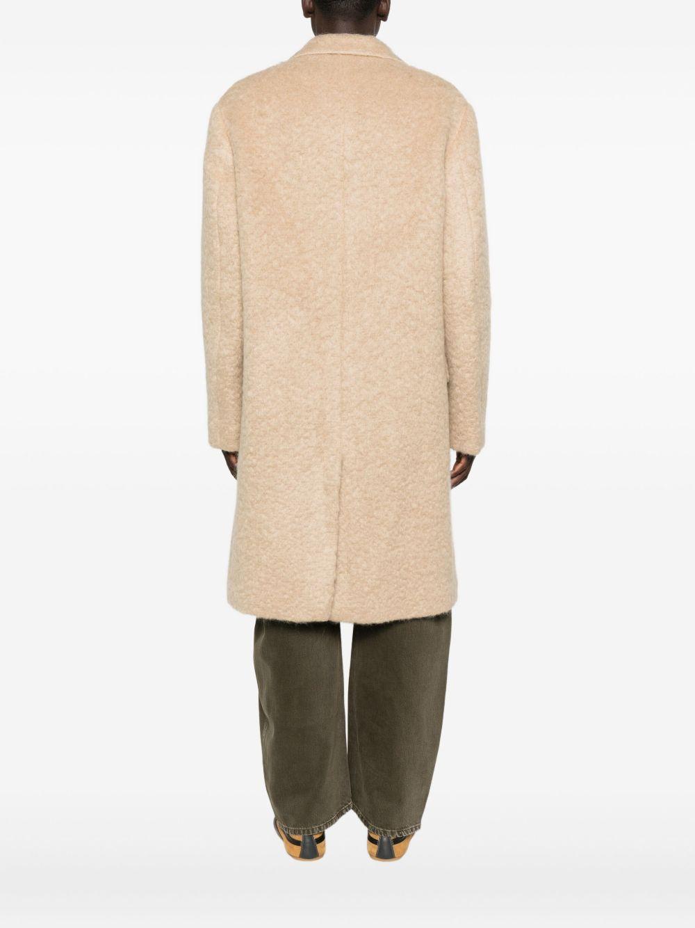 Cappotto monopetto rustic in beige Dries van noten - uomo 