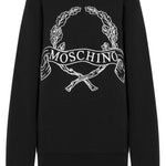 Felpa con stampa in nero Moschino - donna 