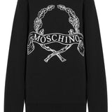 Felpa con stampa in nero Moschino - donna 