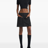 T-shirt con cut-out in nero Courrèges - donna 