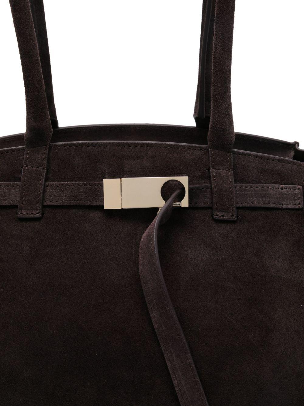 Borsa a spalla in pelle scamosciata marrone Benedetta Bruzziches - donna 