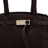 Borsa a spalla in pelle scamosciata marrone Benedetta Bruzziches - donna 