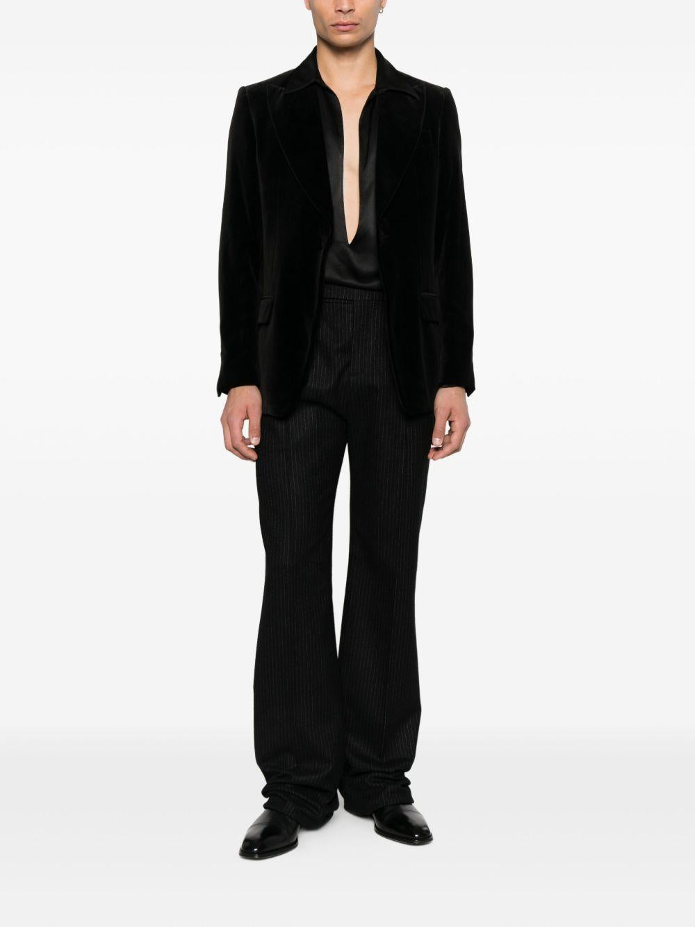 Blazer monopetto in nero Lardini - uomo 