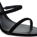 Sandali in velluto cleo in nero Rene caovilla - donna 