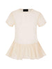 Top girocollo in beige Simone Rocha - donna