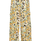 Pantaloni dritti con stampa in multicolore di Marni - donna 