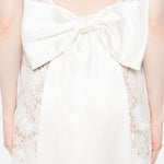 Abito in pizzo con orlo smerlato in bianco Self-portrait - donna 