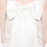 Abito in pizzo con orlo smerlato in bianco Self-portrait - donna 