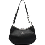 Borsa a spalla con placca Orb in nero Vivienne Westwood - donna 