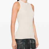 Canotta a coste  in beige Rick owens - donna 