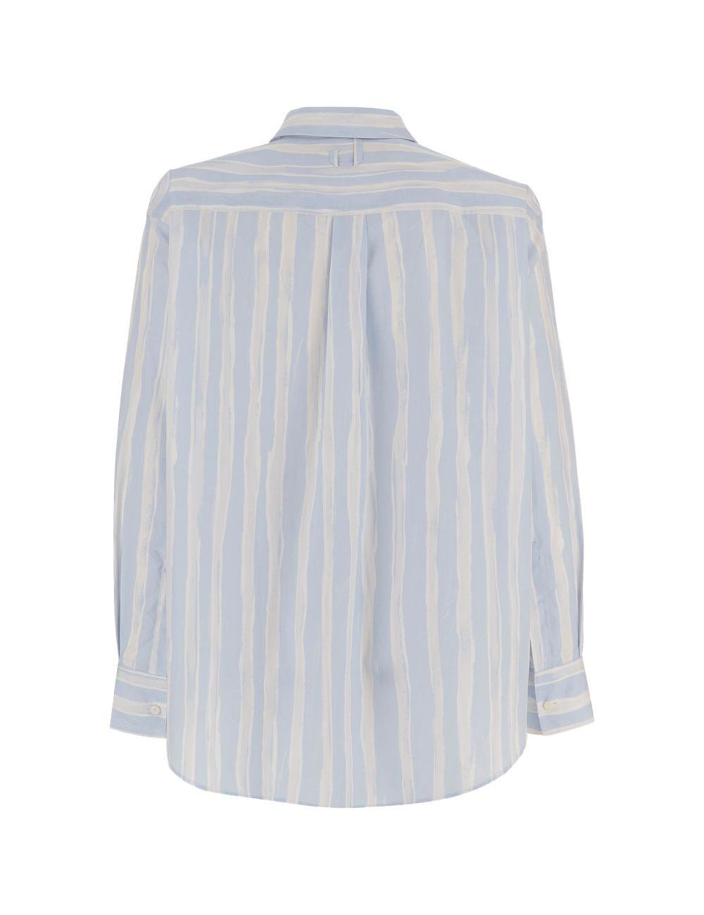 Camicia Camargue in azzurro e grigio chiaro Jacquemus - uomo 