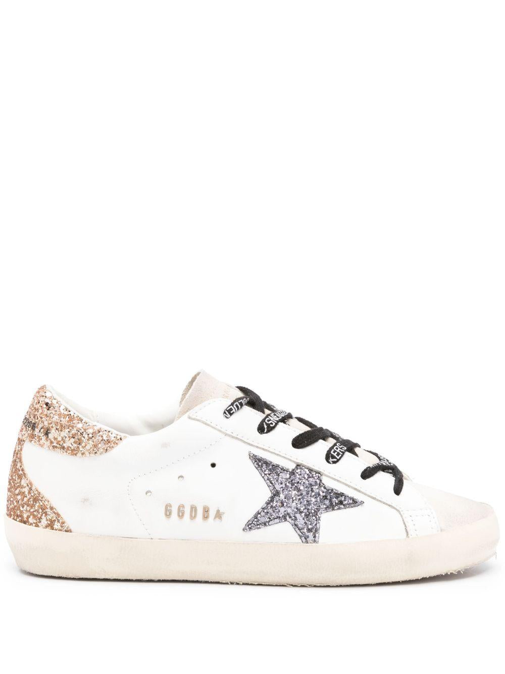 Sneakers super star in bianco, grigio e oro - GOLDEN GOOSE -  donna 