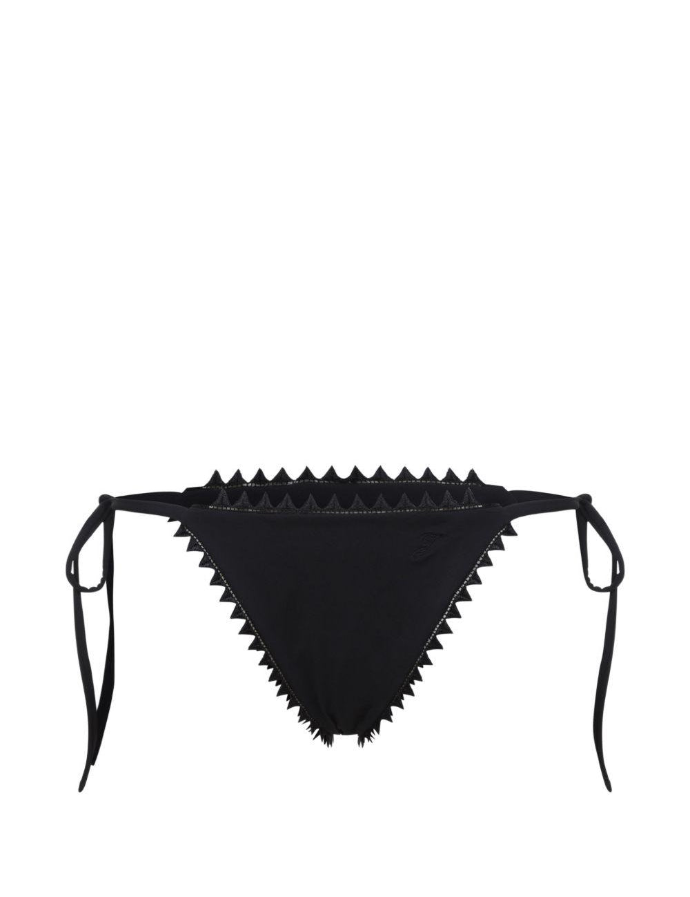 Slip Bikini Le Bas De Maillot Picot in nero Jacquemus - donna 