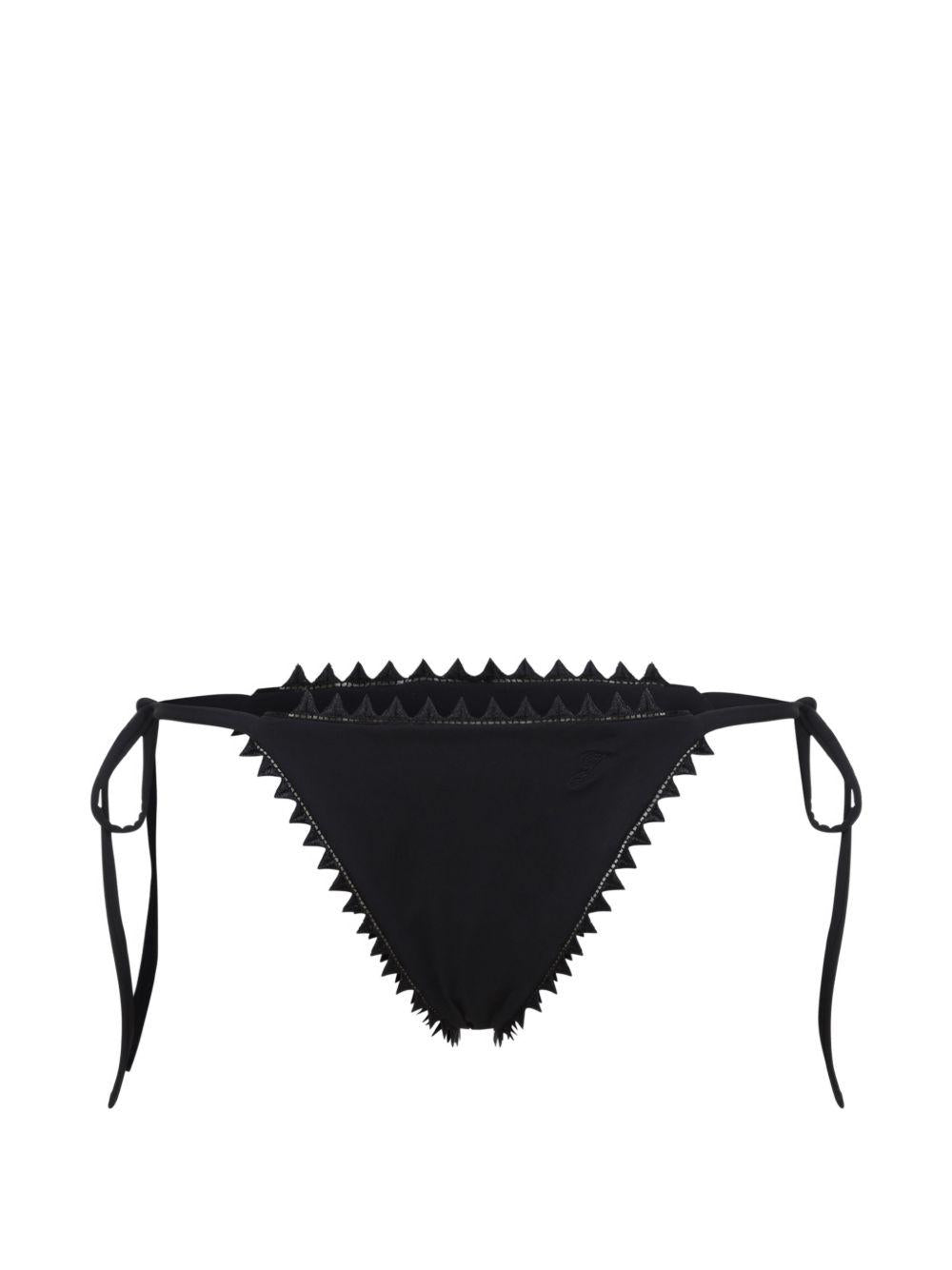 Slip Bikini Le Bas De Maillot Picot in nero Jacquemus - donna 