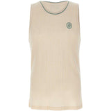 Top a coste ricamato in beige Drole de monsieur - uomo 