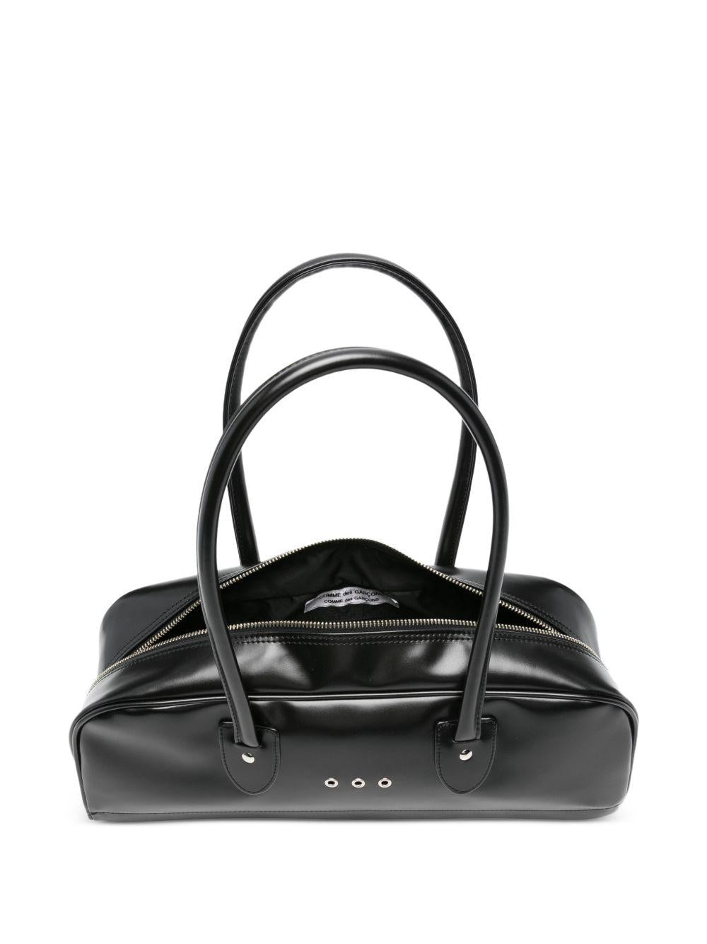 Borsa a spalla in pelle sintetica nero Comme Des Garçons - donna 