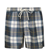 Pantaloncini da bagno scozzesi in blu Barbour - uomo 