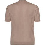T-shirt a costine in marrone  Eleventy - uomo 