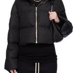 Giacca cyclopic crop in nero Rick Owens x Moncler - unisex<BR/><BR/> 