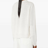 Top a maniche lunghe fervore in bainco 's maxmara - donna 