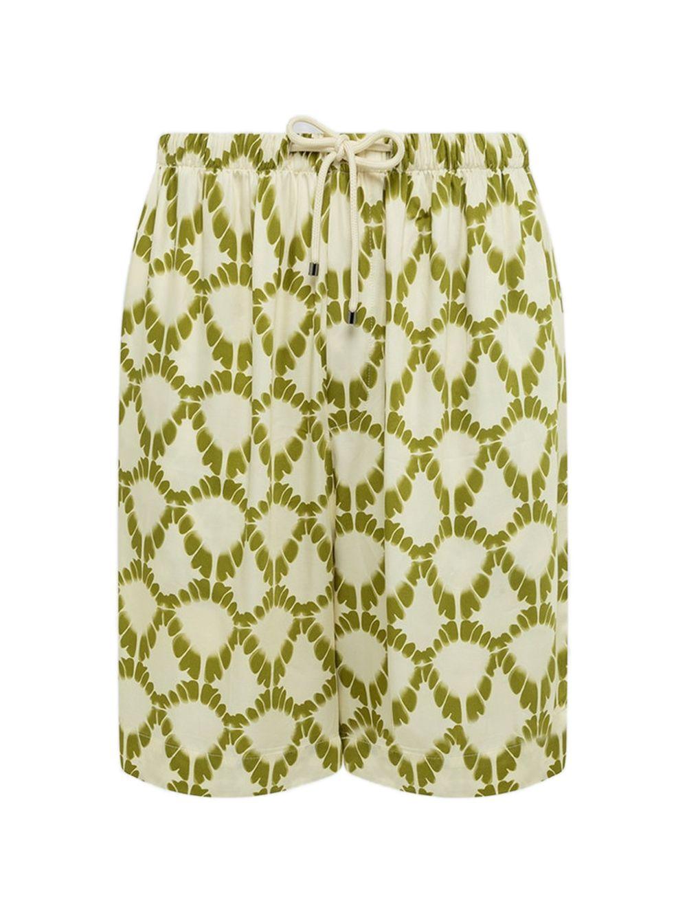 Shorts con coulisse in bianco Laneus - uomo 