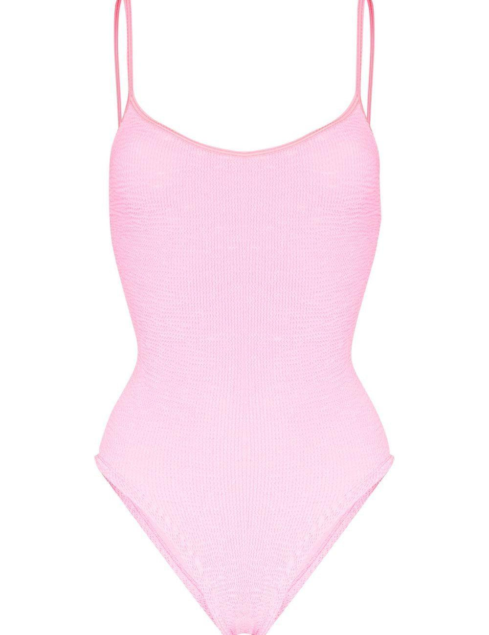 Costume da bagno intero increspato Pamela in rosa Hunza g - donna 