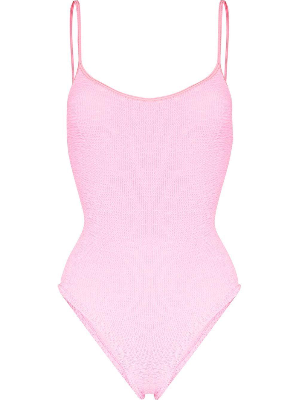 Costume da bagno intero increspato Pamela in rosa Hunza g - donna 