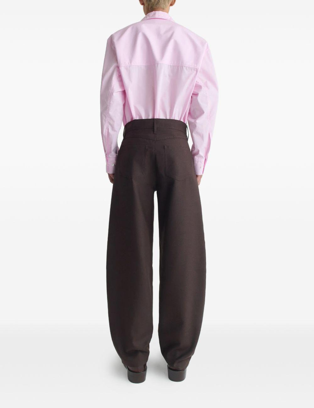 Pantaloni Gino con applicazione in marrone Sefr - uomo 