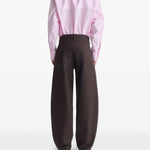 Pantaloni Gino con applicazione in marrone Sefr - uomo 