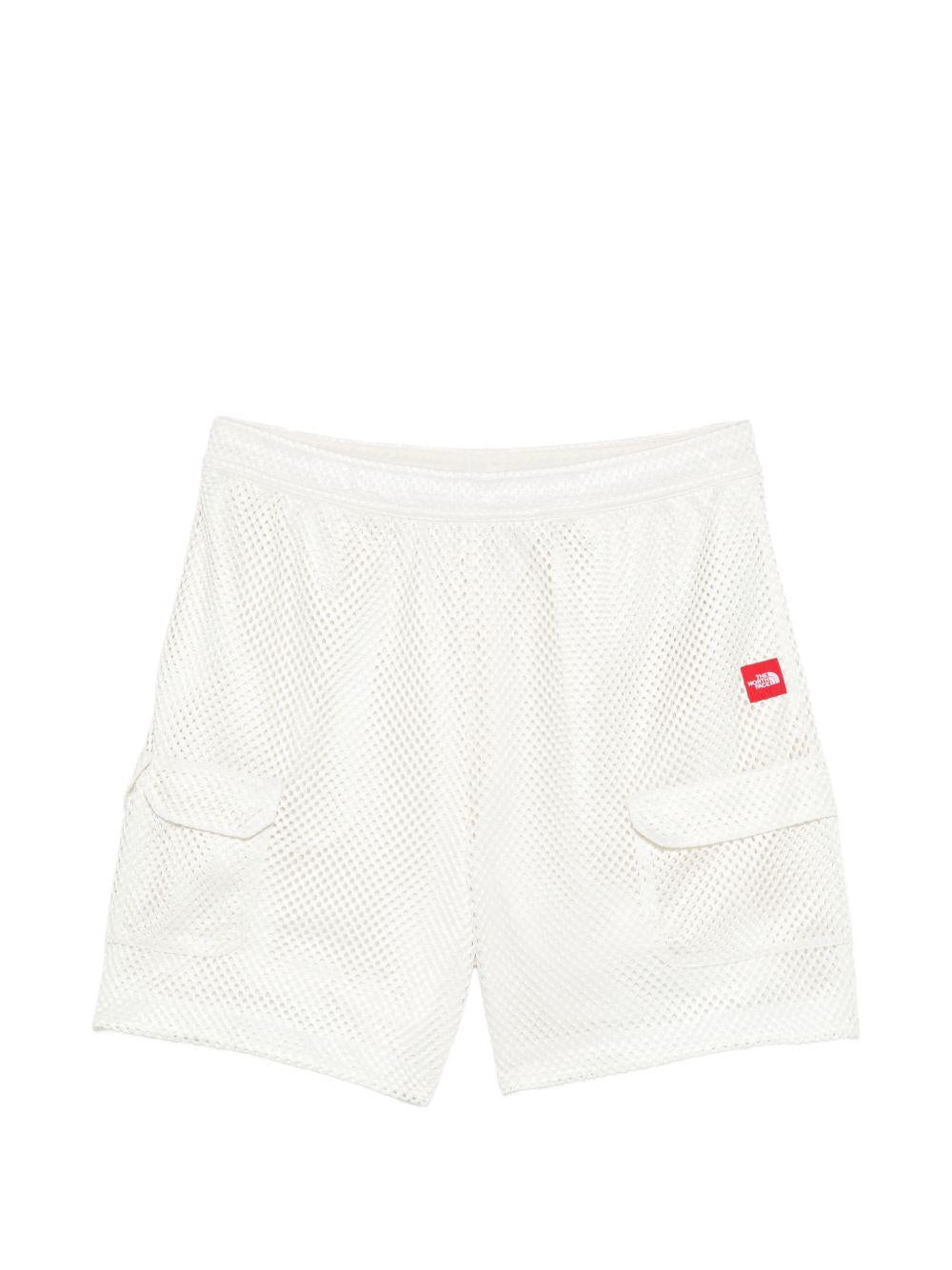 Pantaloncini con dettagli a fibbia in bianco The north face - uomo 