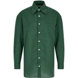 Camicia a righe grinda in verde Namacheko - uomo 