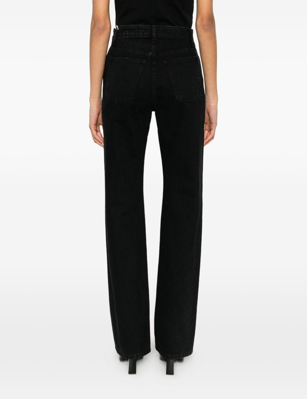 Jeans dritti Danielle in nero Khaite - donna 