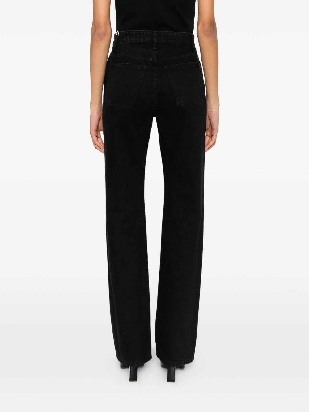 Jeans dritti Danielle in nero Khaite - donna 