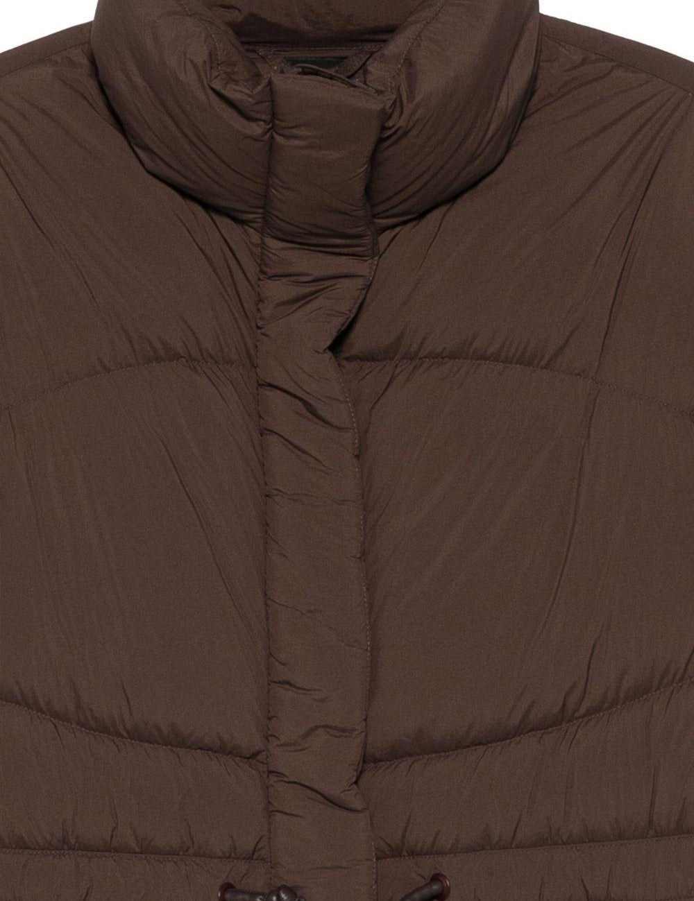 Piumino con coulisse in marrone Bacon - donna 