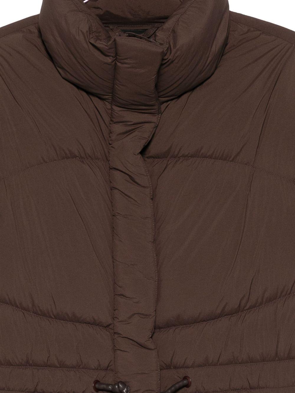 Piumino con coulisse in marrone Bacon - donna 