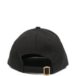 Cappello da baseball ricamato in nero Willy chavarria - uomo 