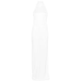 Abito lungo scollo americano Cleo in bianco The Andamane - donna 