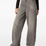 Jeans Melody con borchie in grigio Golden goose - donna 