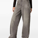 Jeans Melody con borchie in grigio Golden goose - donna 