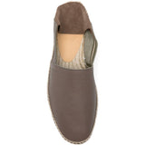 Espadrilles polo in pelle in grigio Castañer - uomo 