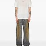 T-shirt in jersey in bianco 44 label group - uomo 