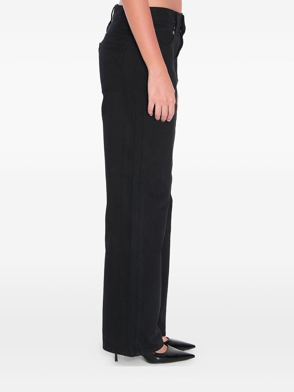 Jeans Bonnie con cinque tasche in nero Khaite - donna 