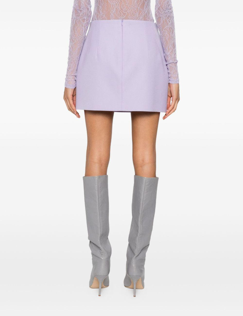 Minigonna con zip in lilla Wardrobe.Nyc - donna 