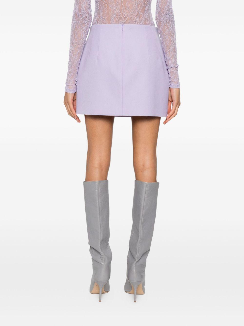 Minigonna con zip in lilla Wardrobe.Nyc - donna 