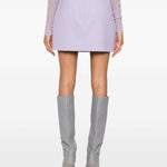 Minigonna con zip in lilla Wardrobe.Nyc - donna 